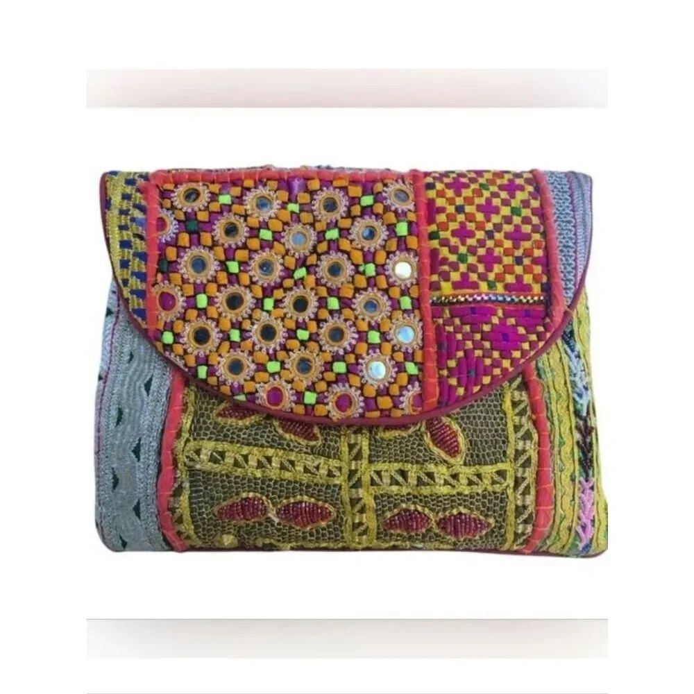 Colorful Embroidered Clutch - Picture 13 of 13
